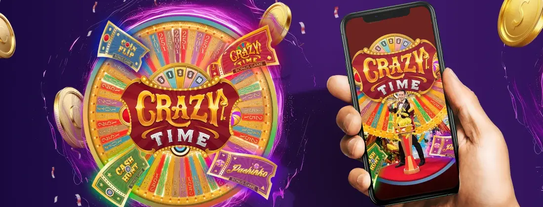 Crazy Time Casino sur mobile