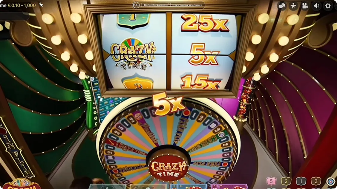 Gagner de l’argent en jouant à Crazy Time